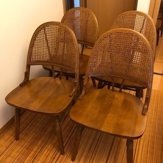 【カリモク】ダイニングチェア 4脚1セット 