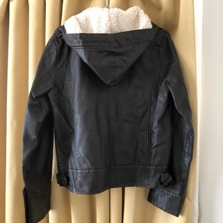 riddle ジャンパー ブルゾン フェイクレザーの画像