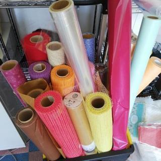 花の包装紙　ラッピング網目　opp袋　まとめ