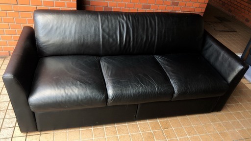 美品　オットマン付き　3人掛けソファー　収納付