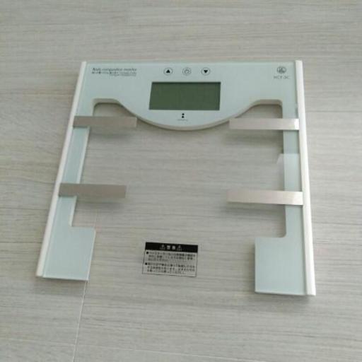 体重体組成計　クリアガラス