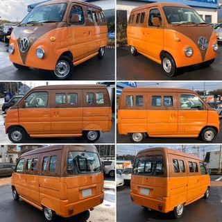 奈良☆エブリィバン【ワーゲンバス仕様】車検３２年２月！色替全塗装...