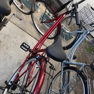 赤い自転車 サイクルベースあさひの画像