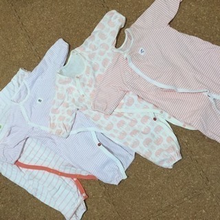 女の子用★ ベビー カバーオール 50-60cm 4着セット 