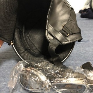 ビンテージヘルメット ゴーグル付き 新品未使用の画像