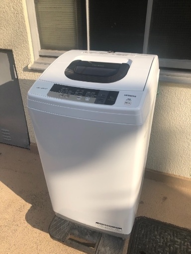 【受付中】送料無料 2016年製 新品同様極美品 HITACHI/日立 NW-5WR 全自動洗濯機 風脱水 5㎏ 家電家具多数出品中