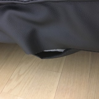 PVC 黒 フロアソファ 2人【引き取り限定】の画像
