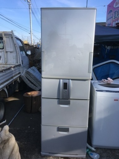 中古品 5ドア冷蔵庫 sj-hl42p-s ※2008年製