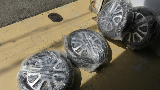 値下げします！＞SUZUKI　ハスラーJスタイル3用純正ホイール・タイヤ4本セット