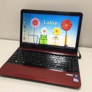 ★極レッド高性能★ サポート充実! NEC無線 Win10 Office2016の画像