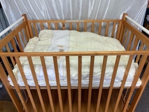 値下げ！ベビーベット、マットレス、掛け布団、敷布団セット