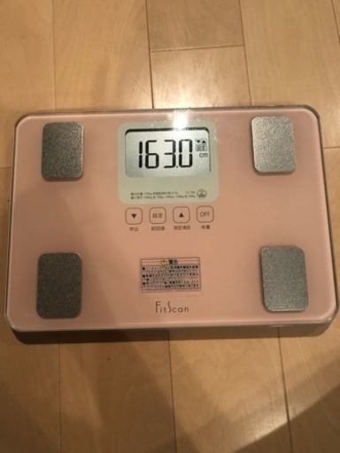 タニタ 体組成計 体重計 フィットスキャン fs-100 ピンク