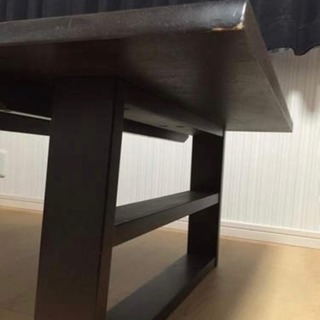 ニトリ  天然木センターテーブル(アケビ2 135 DBR2) の画像