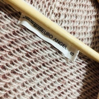 可愛いニットコートの画像