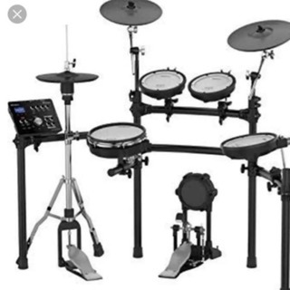 電子ドラム ローランド ハイハットとスタンド、防音マット付き