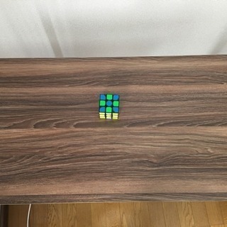 【中古】パソコン デスク 平机 机　パソコンテーブル オフィスデスク(ウォルナット)の画像