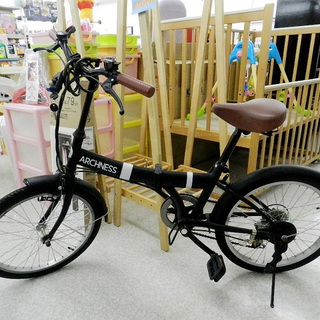 20インチ 折りたたみ自転車【ARCHINESS】黒 切替付き！...
