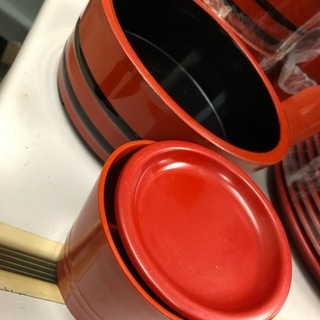 釜揚げうどん用器　つゆ入れ付き