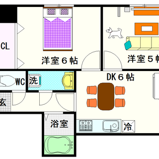 【サニーコート塩草】3号タイプ！2DKタイプ！新婚さんに人気ですね☆