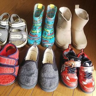 キッズシューズ&サンダル&長靴セット15～18センチ
