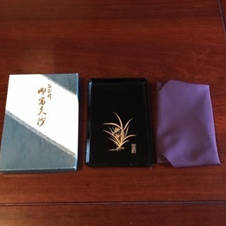 盆台と盆台付き袱紗