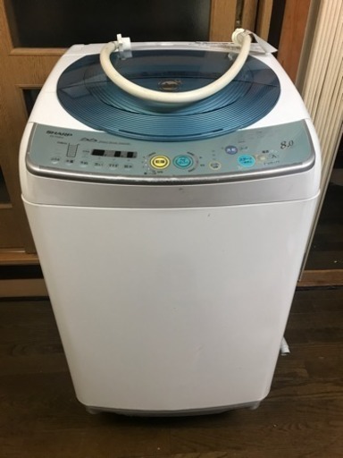 (お取引者確定済)SHARP 洗濯機 8kg ES-TG84V