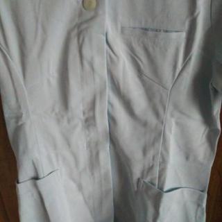 新品ナース服 ショート丈 ブルーの画像