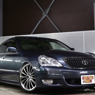 【自社ローン・オートローン全国対応】車検2年付: 18系 トヨタ クラウンマジェスタ 4.3 Aタイプ/社外アルミ/サスコン/ナビ/ETC@車選び.com 車検2年付18 クラウンマジェスタ 4.3 Cタイプ⁄黒革⁄サンルーフ⁄ナビ