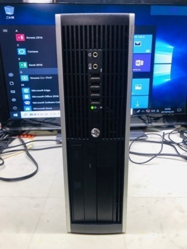 HP スリムタイプディスクトップPC i7-3770 3.40GHz メモリ10GB HDD2TB win10pro64bit office2016プロフェショナルID PW付き