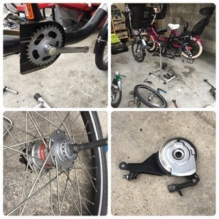 ママフレッ❣️ツイン〜♫ 子供乗せ自転車 3人乗り自転車の画像