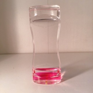 液体砂時計 オイルタイマー ピンクの画像
