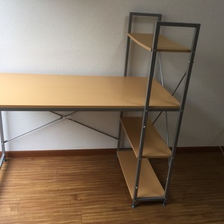 ラック付デスク