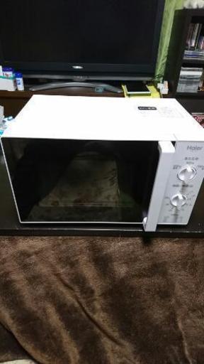 お買い得！ハイアール電子レンジ2017年製品（保証付き、程度良好)