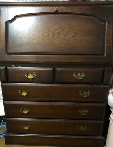 タンス付き ドレッサー 大塚家具 アンティーク