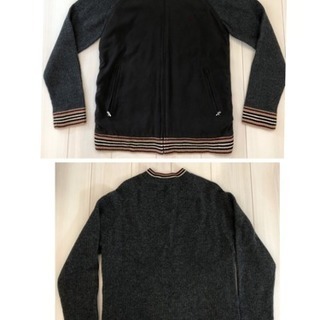 BURBERRY バーバリー ブラックレーベル ノーカラー ニットの画像