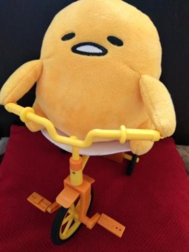 動く自転車　ぐでたまぬいぐるみ