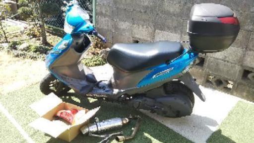 【取引終了】K7規制前 アドレスV125G 社外、純正パーツ付