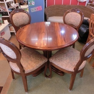 販売終了しました。ありがとうございます。】アンティーク風 伸長式 丸