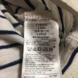 95 ベビーギャップ GAP 半袖 Tシャツ ボーダーの画像