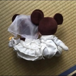 ミッキーミニーぬいぐるみウエディングの画像