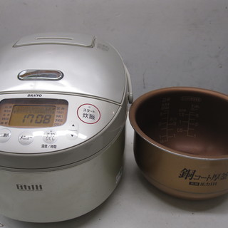 新生活！6480円 SANYO 5,5合炊き 圧力IH炊飯器 銅...