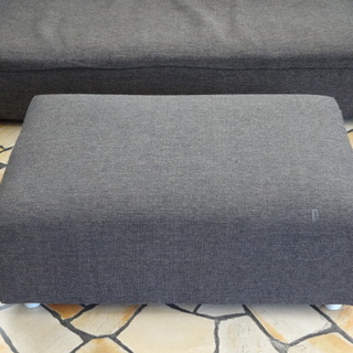 高級感♪ブラウンカラー 3人掛け ボックスソファー オットマン付 販売致します♪の画像