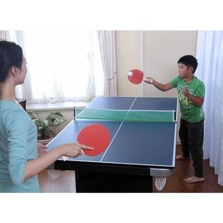 家庭用ビリヤード&卓球テーブル キューやボール、卓球セット付 ビリヤード台 卓球台 家庭用 セットの画像