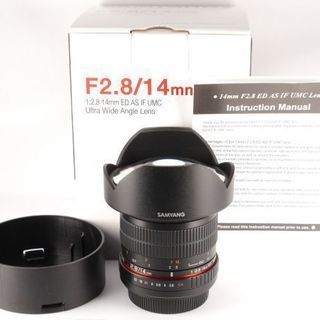 【値下げ】完璧な美品☆レンズ☆SAMYANG F2.8 14mm...