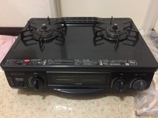 ガスコンロ 都市ガス用 Rinnai 形名:KGK562SBL 美品
