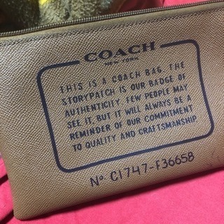 COACHのポーチの画像