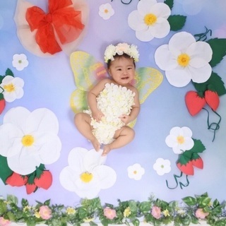 おひるねアート撮影会♪ 春のアートの画像