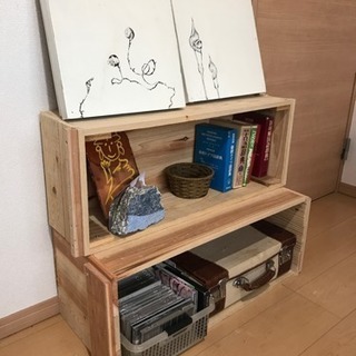 木箱 シェルフやプランター、おもちゃ箱に
