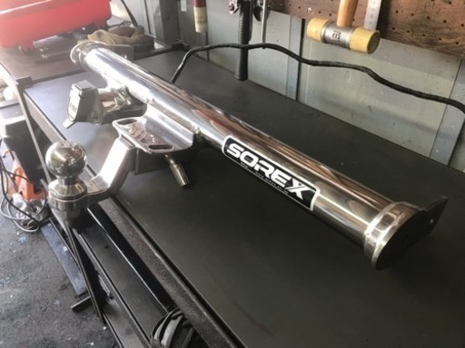 値下げしました！【SOREX   ランドクルーザー100用  ステンレスヒッチメンバー   牽引クラスC 750kg未満】 定価87.200円 値下げしました！【SOREX ランドクルーザー100用 ステンレス