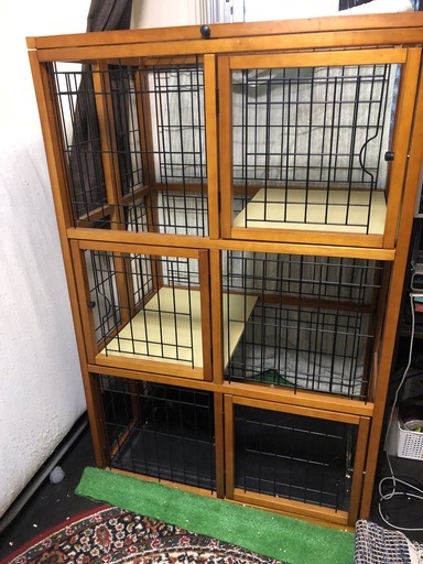 猫ケージ　３段式　大きめサイズ
